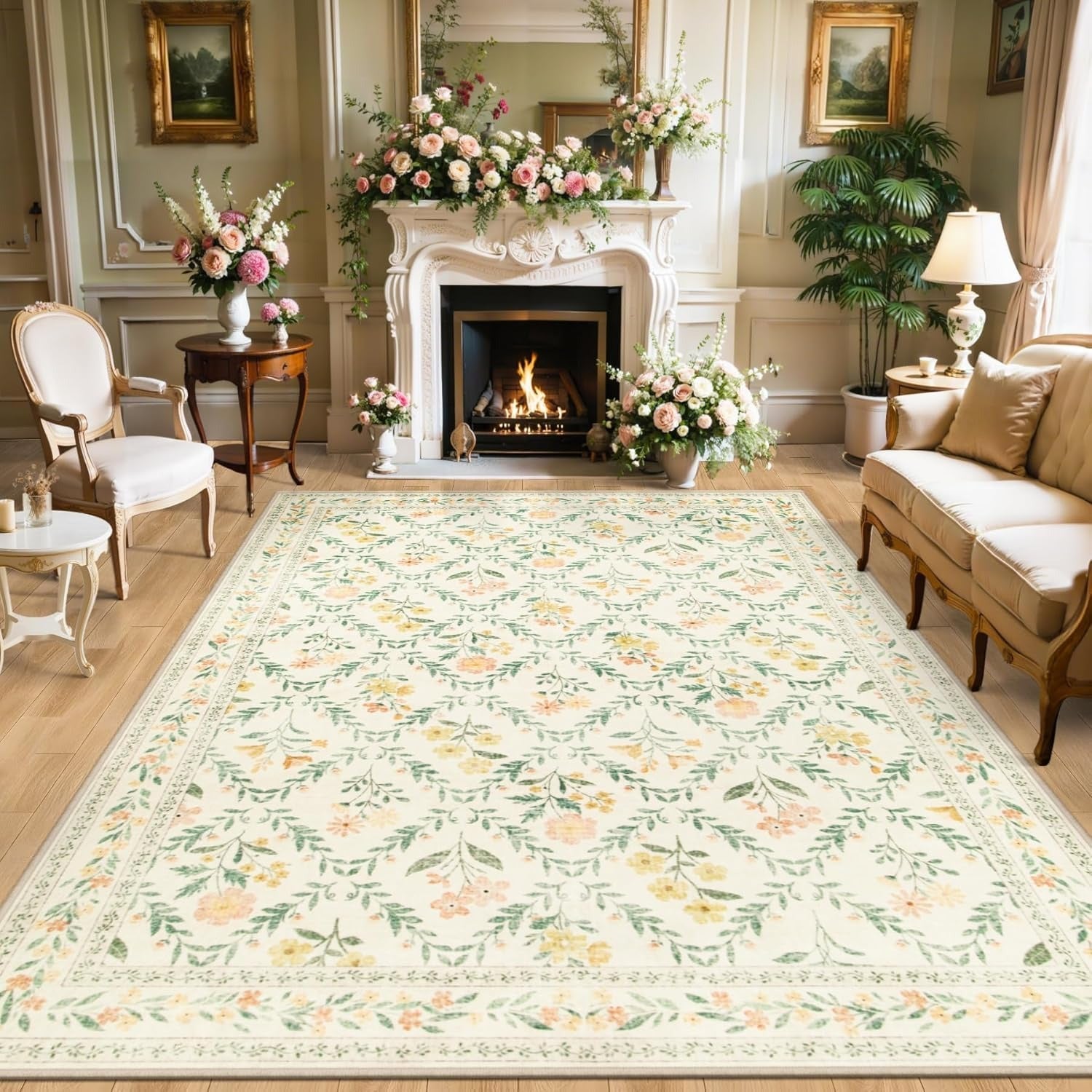 FLORAL AREA RUG