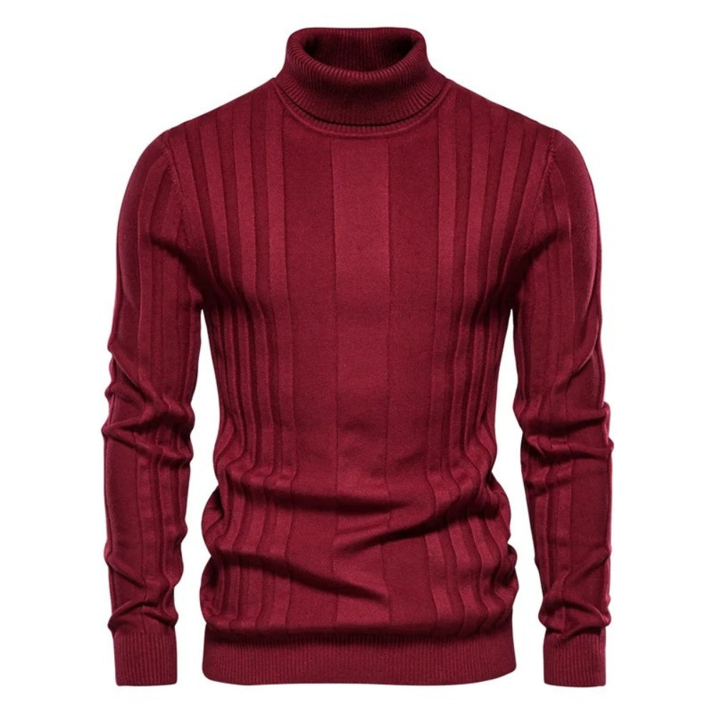 Men's Soft Knit Turtleneck Pullover