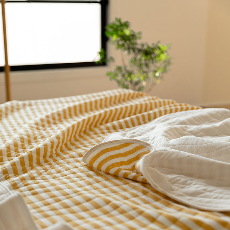 Cotton Striped Quilt
