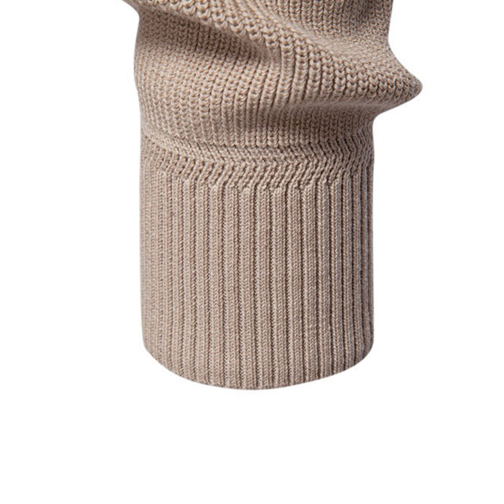 Men's Quarter Zip Ribbed Knit Sweater