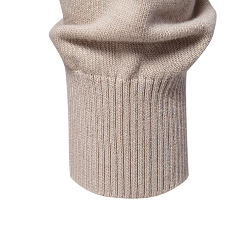 Men's Textured Stripe Crew Neck Knit Sweater