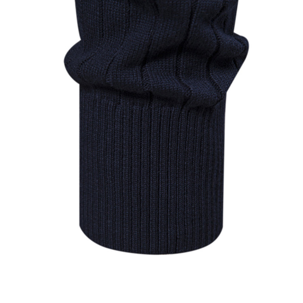 Men's Mock Neck Quarter Zip Knit Sweater